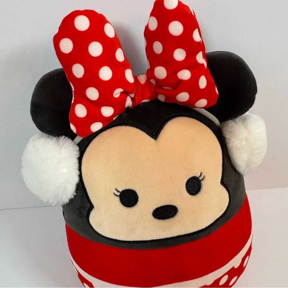 Disney Squishmallow Minnie Mouse Winter Christmas Holiday Earmuffs 12